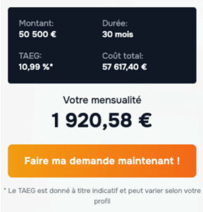Exemple prêt